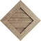 Ekena Millwork Timberthane Rough Sawn Diamond Faux Wood Non-Functional Gable Vent, Primed Tan, 21"W x 21"H GVURDI21X21DRSPR - alternate 1